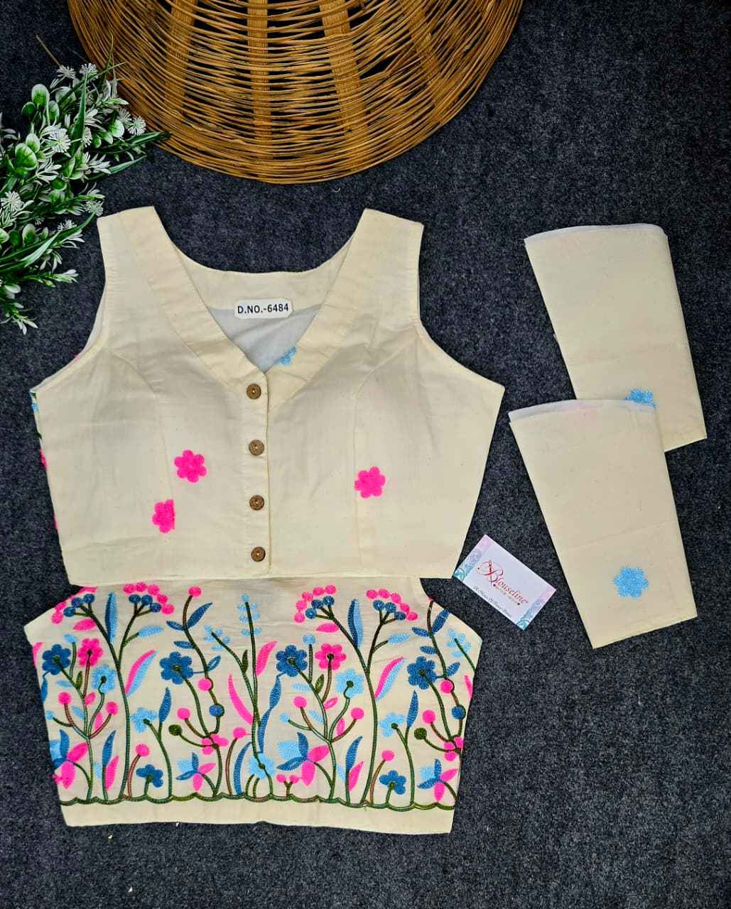 Buy Special Khadi Cotton Classic Blouse – BlouseLine BL6484