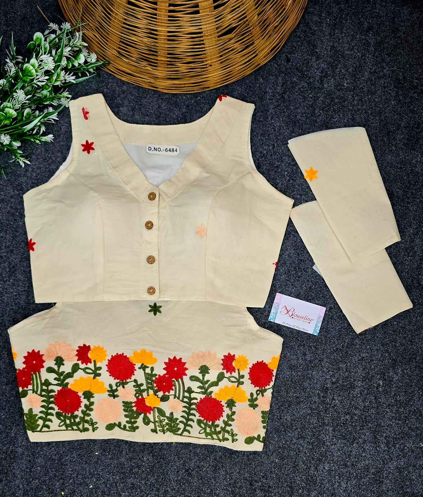 Buy Special Khadi Cotton Classic Blouse – BlouseLine BL6484