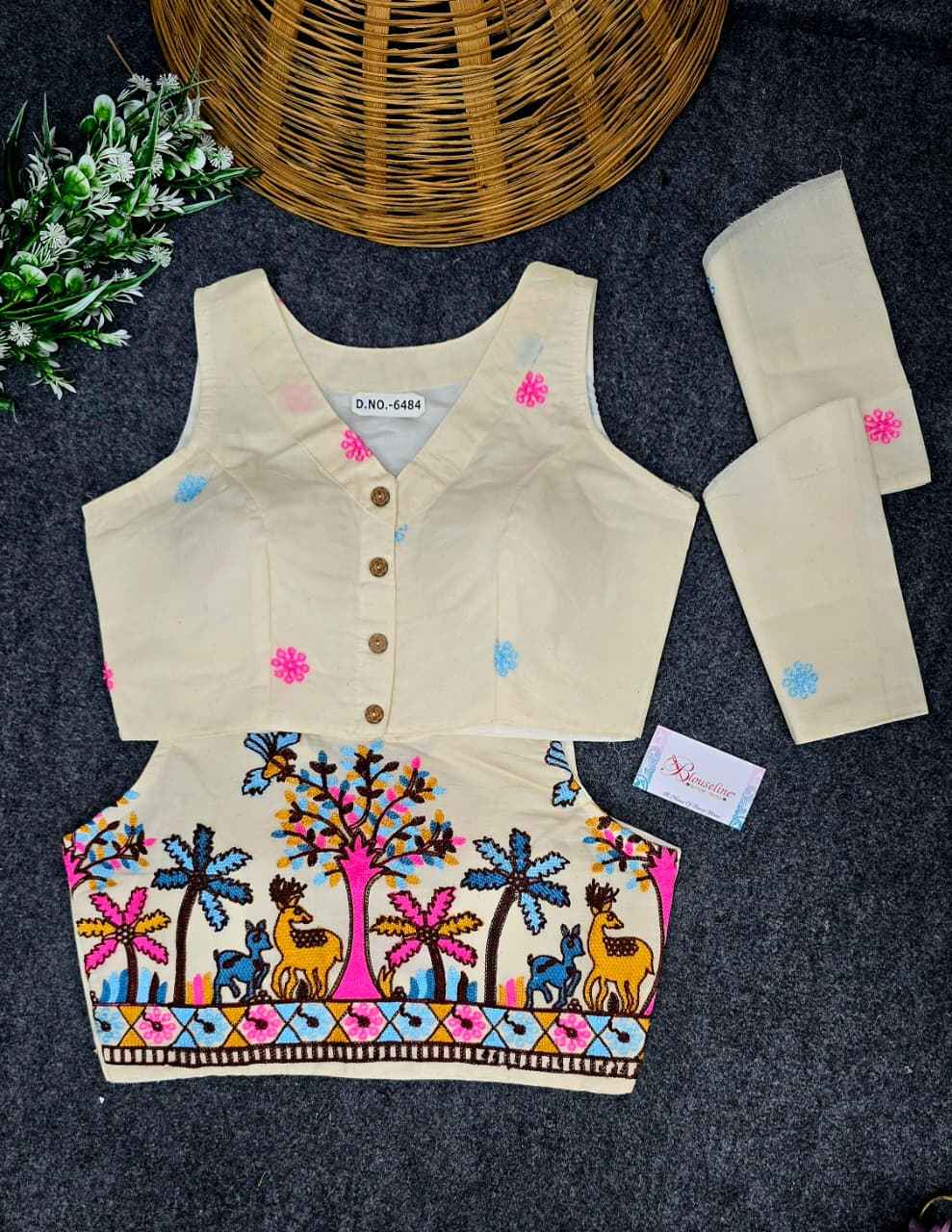 Buy Special Khadi Cotton Classic Blouse – BlouseLine BL6484