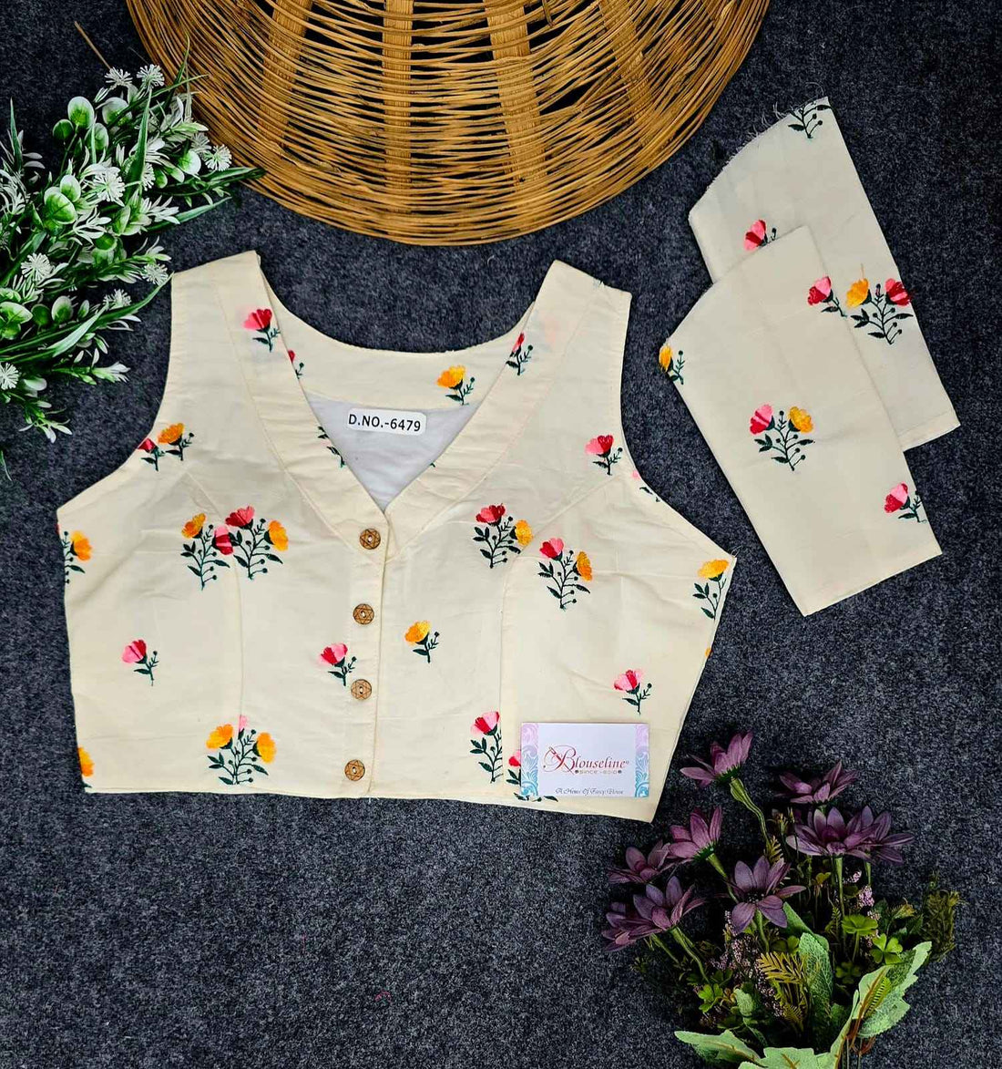 Buy Special Khadi Cotton Classic Blouse Dealer – BlouseLine BL6479