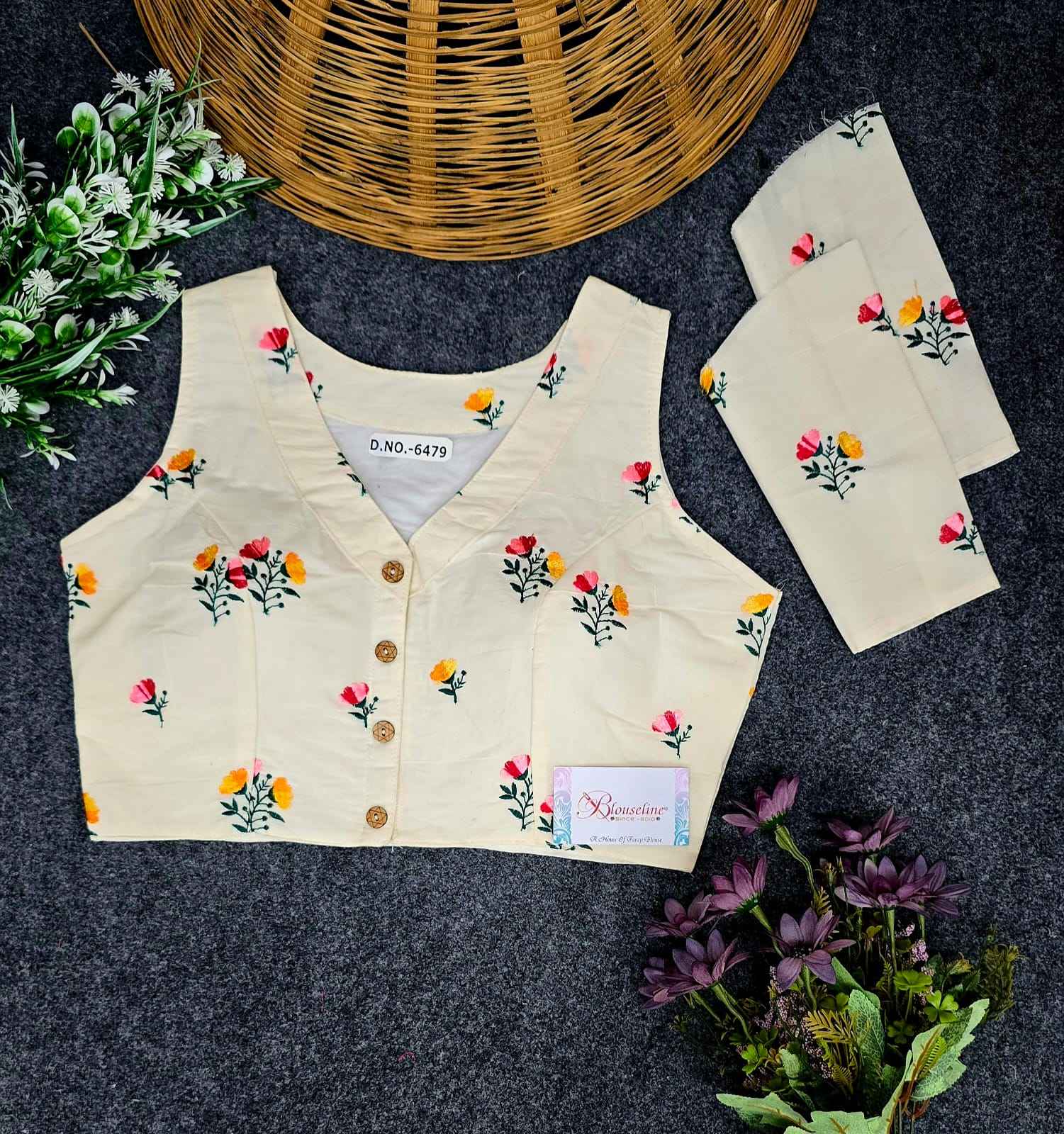 Buy Special Khadi Cotton Classic Blouse Dealer – BlouseLine BL6479