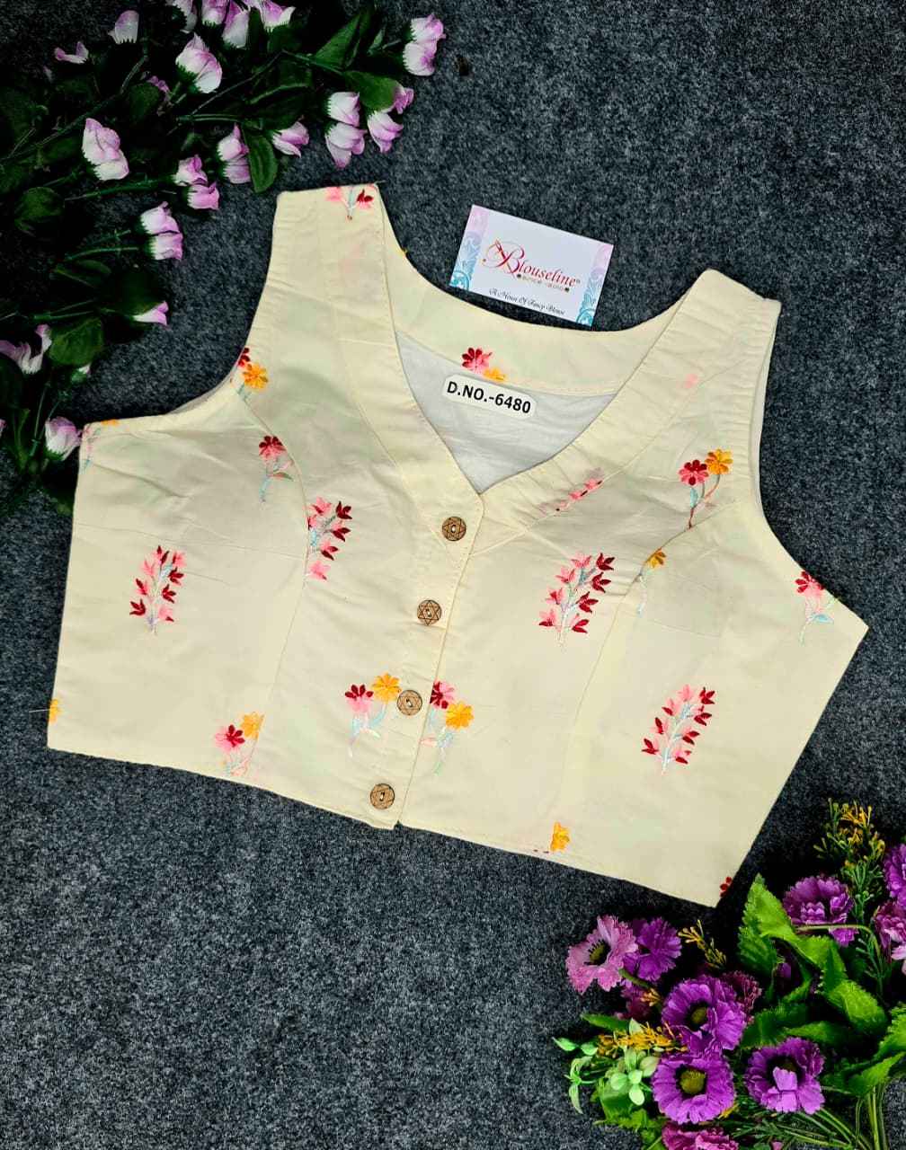 Buy Special Khadi Cotton Classic Blouse Collection – BlouseLine BL6480