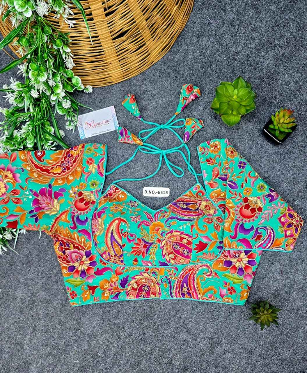 Buy Special Crepe Viscose Position Print Blouse Wholesaler – BlouseLine BL6415