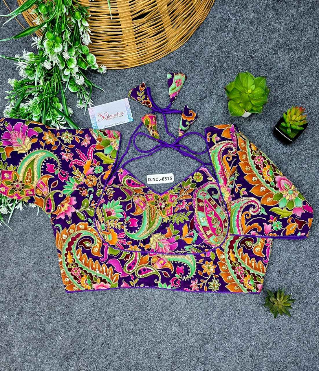 Buy Special Crepe Viscose Position Print Blouse Wholesaler – BlouseLine BL6415