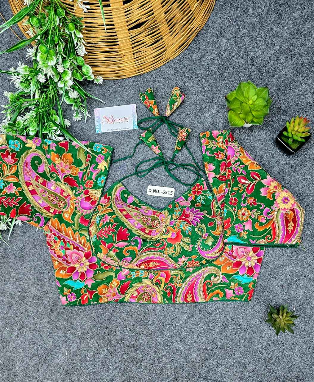 Buy Special Crepe Viscose Position Print Blouse Wholesaler – BlouseLine BL6415