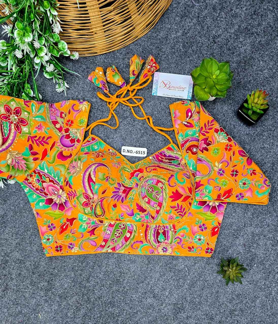 Buy Special Crepe Viscose Position Print Blouse Wholesaler – BlouseLine BL6415
