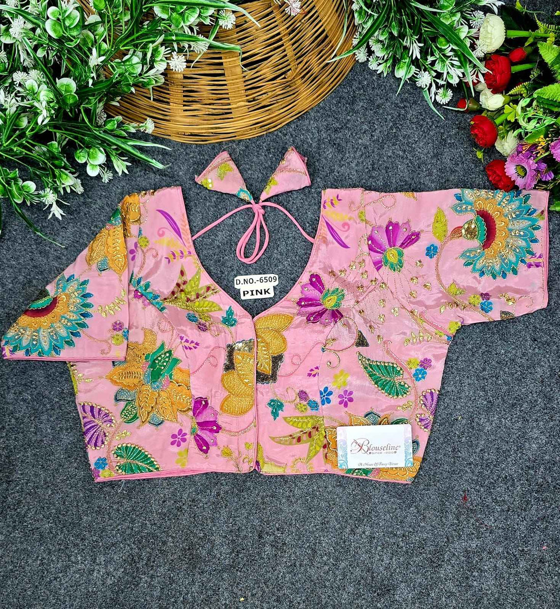 Buy Crepe Viscose Position Print Blouse – BlouseLine BL6509