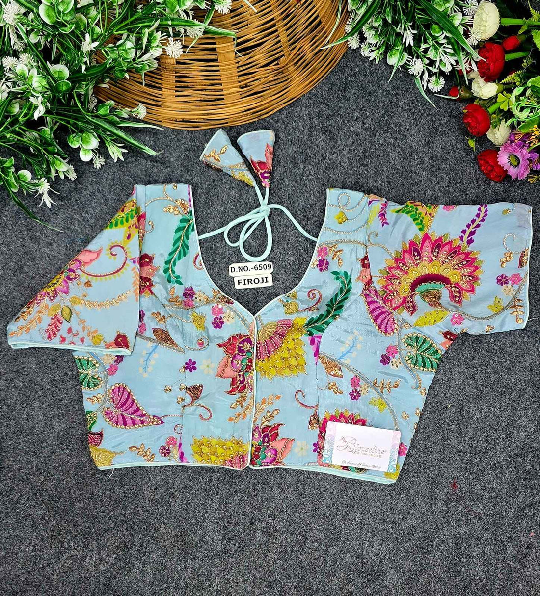 Buy Crepe Viscose Position Print Blouse – BlouseLine BL6509