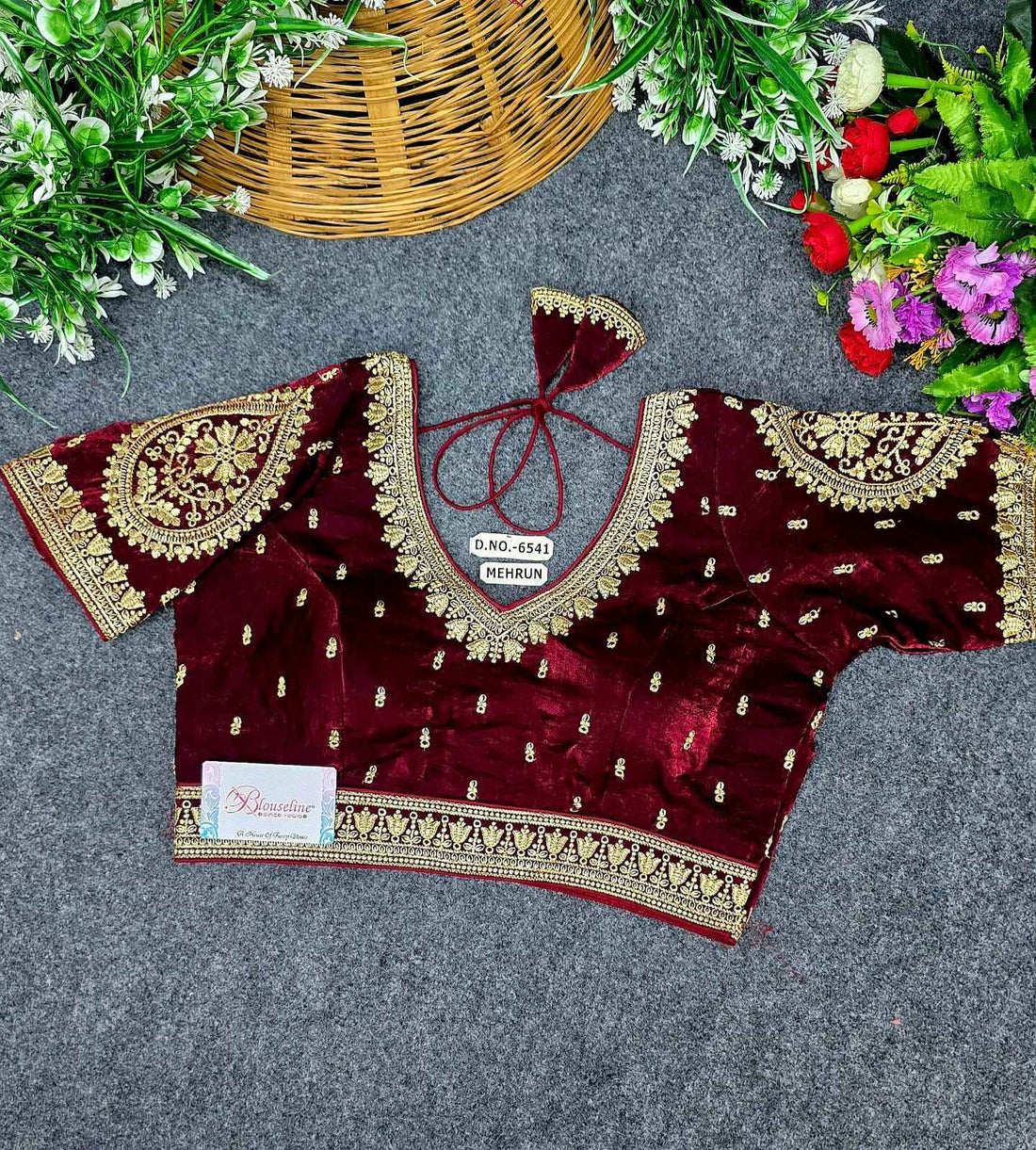 Buy Fendy Silk Embroidery Blouse Online – BlouseLine BL6541
