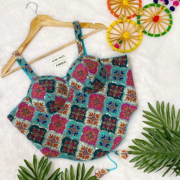 Fancy Crepe Viscose Blouse Manufacturer in Surat – BlouseLine BL 6413