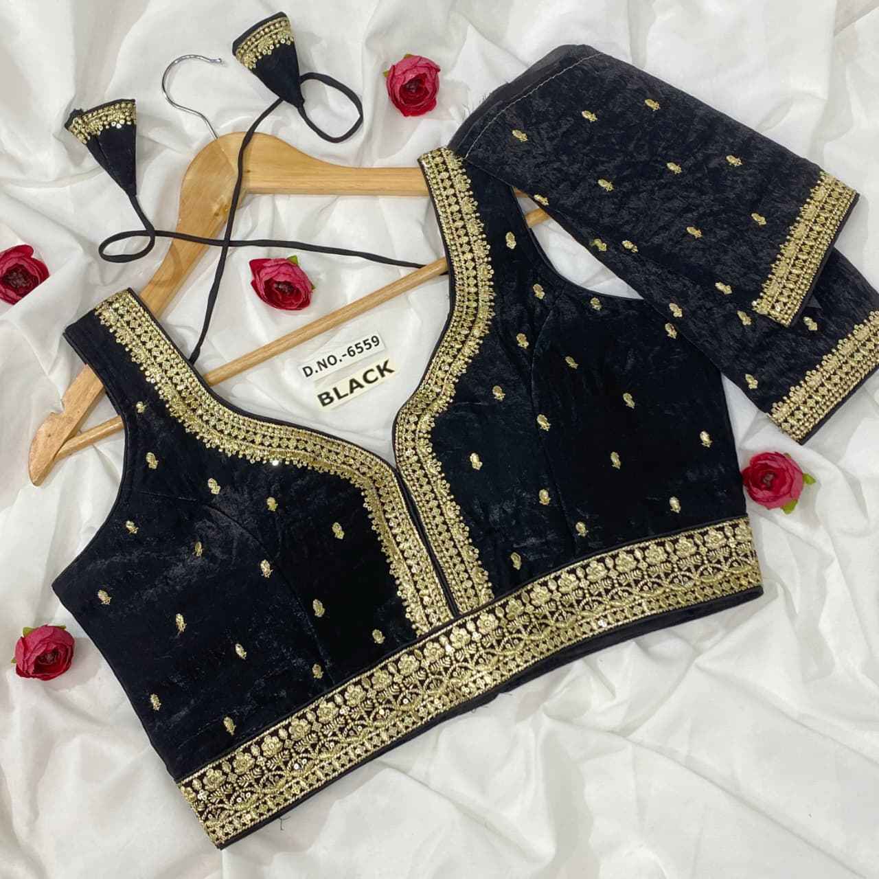 Trendy Fendy Silk Embroidery Blouse Supplier – BlouseLine BL 6559