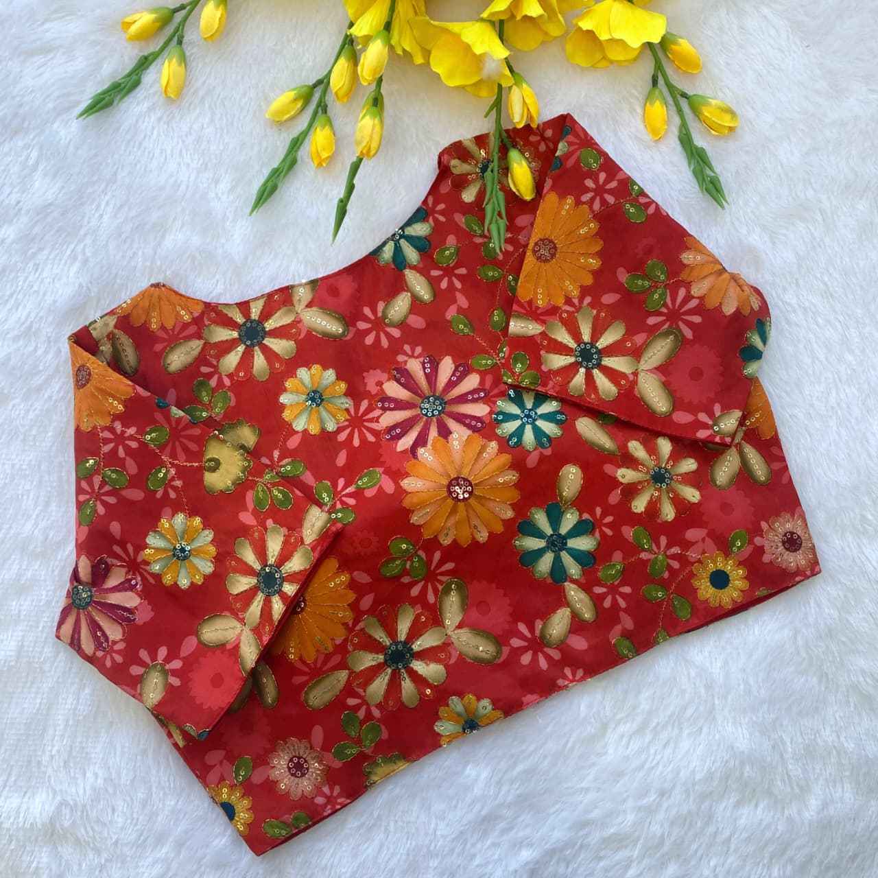 Buy Silk Position Fancy Embroidery Blouse in Wholesale Market – BlouseLine BL 6551