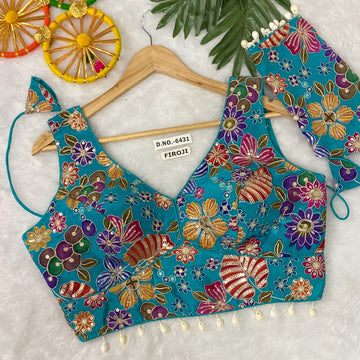 Navratri Crepe Viscose Position Print Blouse Collection – BlouseLine BL 6431