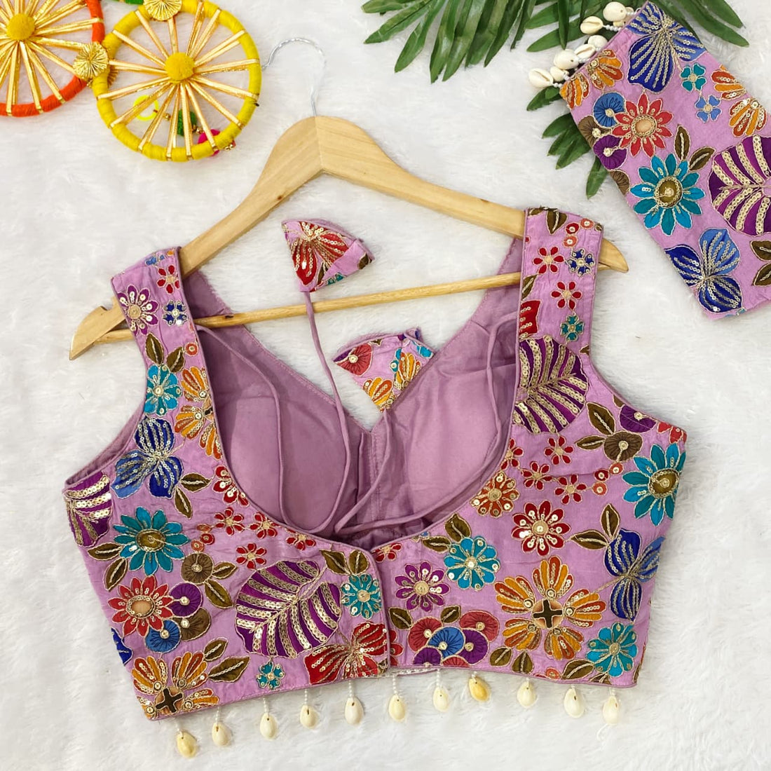 Navratri Crepe Viscose Position Print Blouse Collection – BlouseLine BL 6431