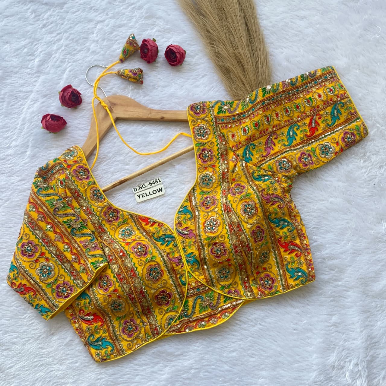 Crepe Viscose Position Print Blouse Exports in Surat – BlouseLine BL 6481