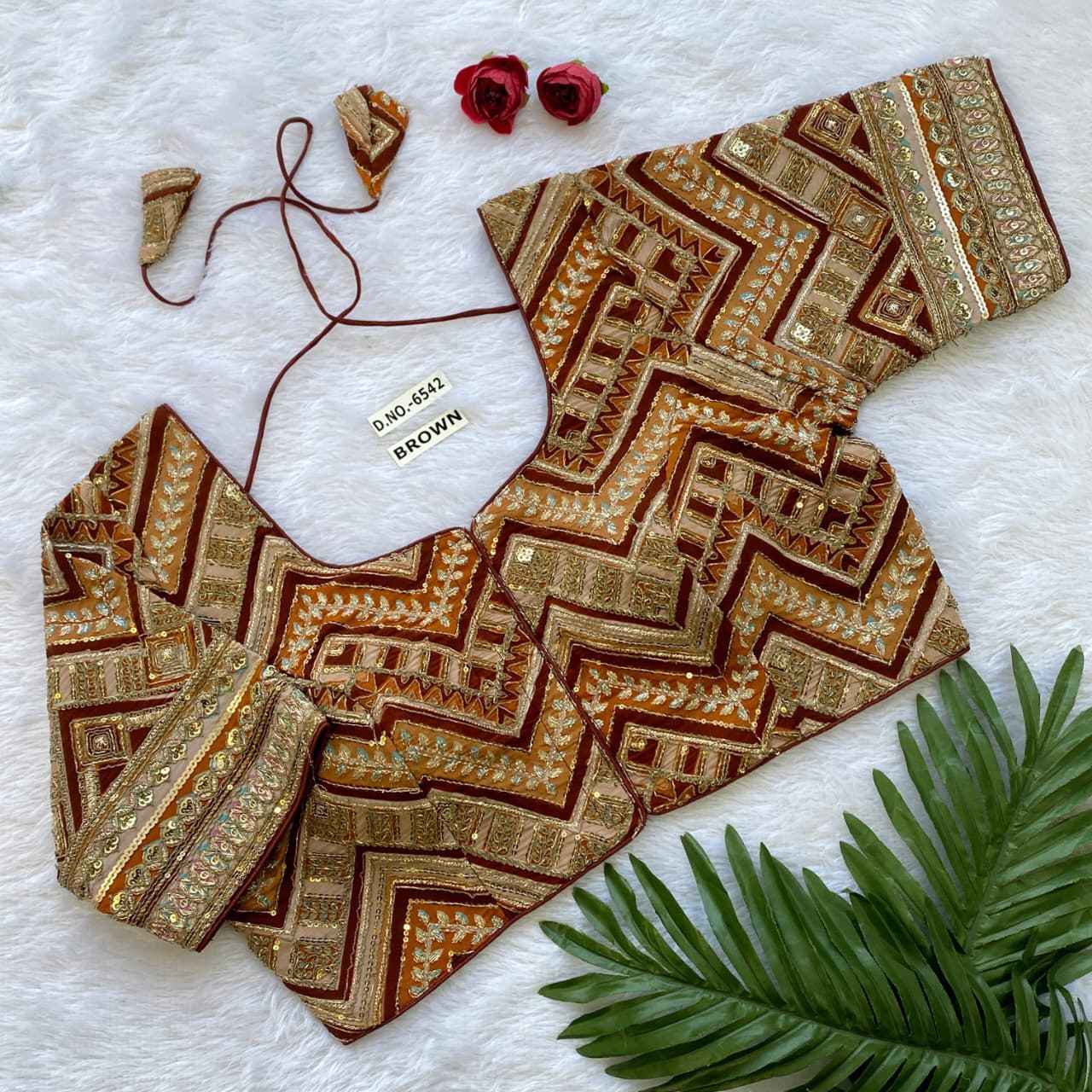 Wholesale Crepe Viscose Pojisan Blouse Dealer – BlouseLine  BL 6542