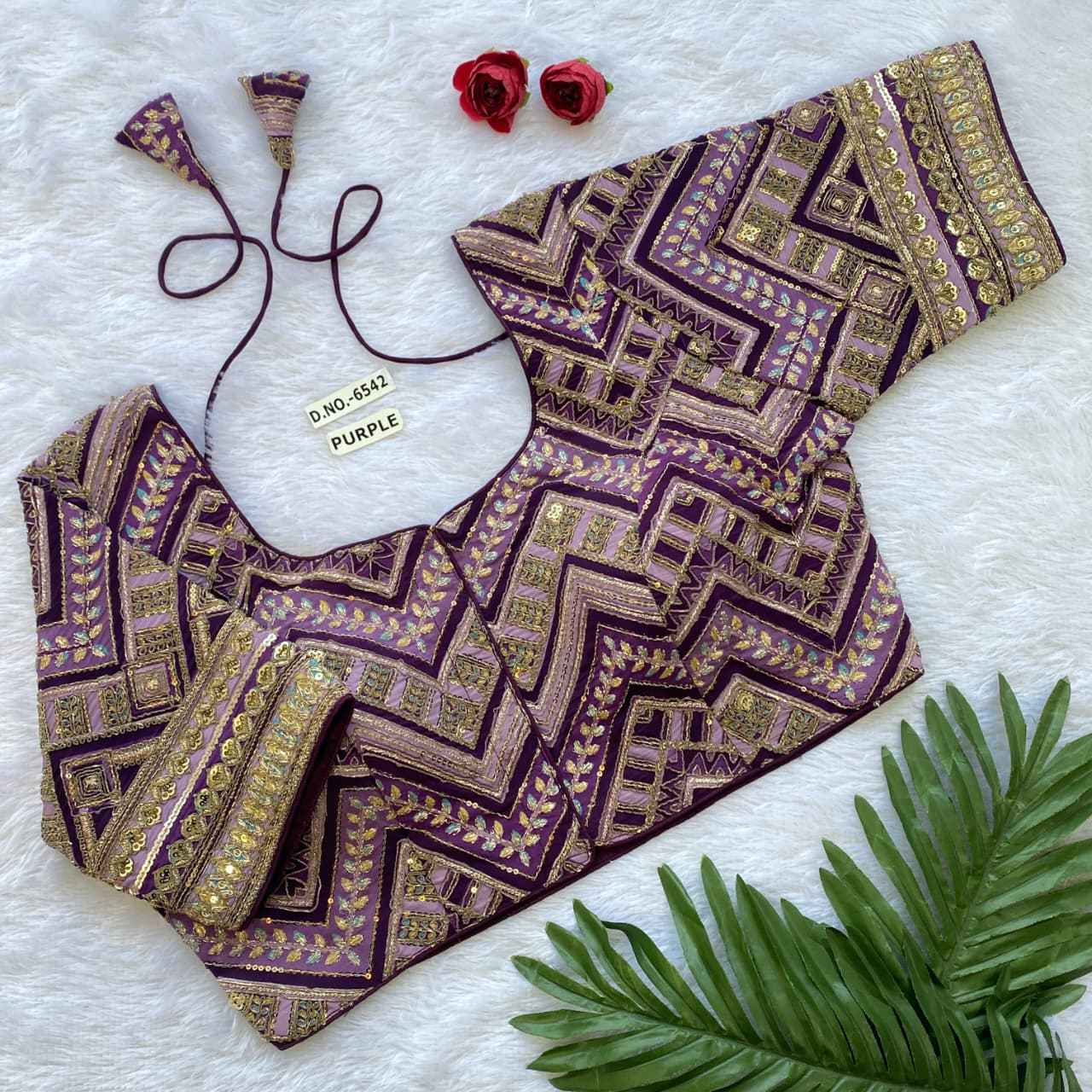 Wholesale Crepe Viscose Pojisan Blouse Dealer – BlouseLine  BL 6542