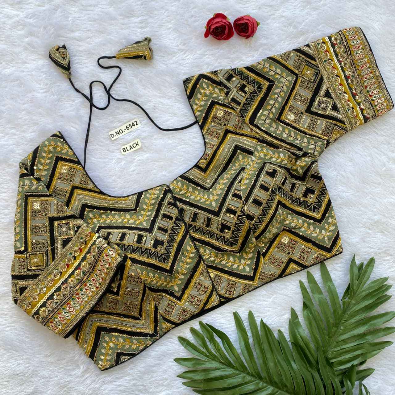 Wholesale Crepe Viscose Pojisan Blouse Dealer – BlouseLine  BL 6542