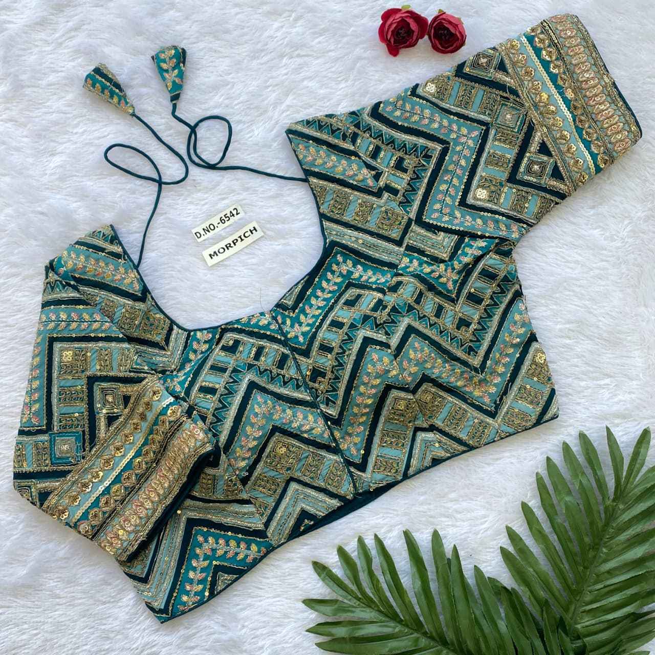 Wholesale Crepe Viscose Pojisan Blouse Dealer – BlouseLine  BL 6542