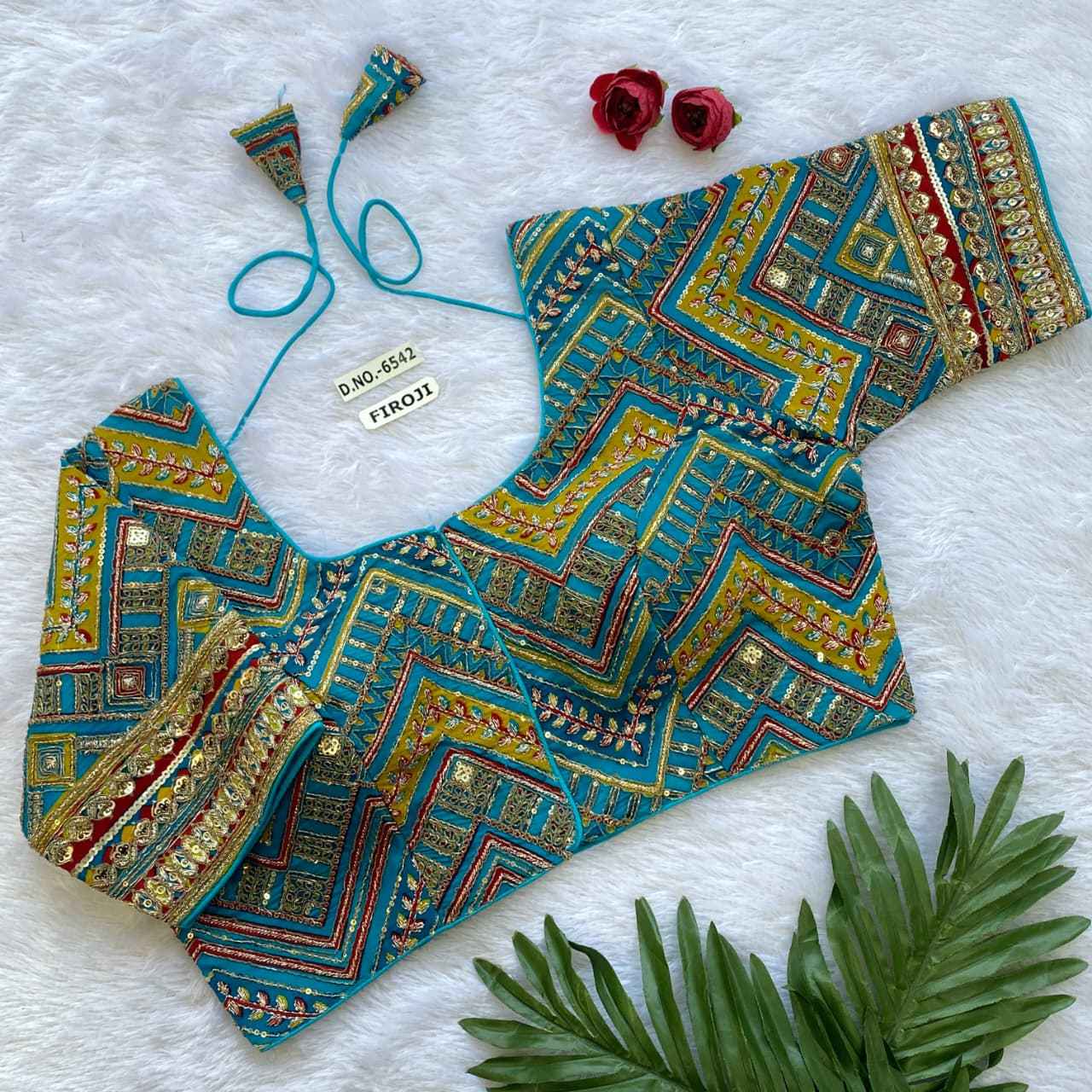 Wholesale Crepe Viscose Pojisan Blouse Dealer – BlouseLine  BL 6542