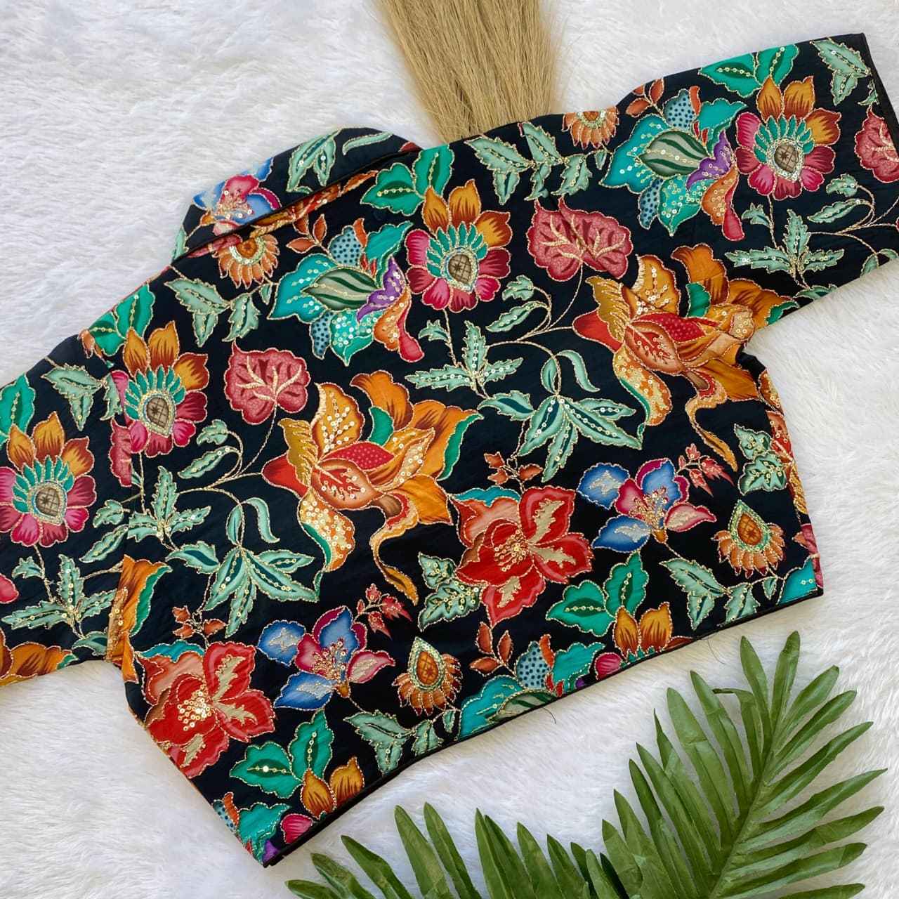 Buy Crepe Viscose Pojisan Blouse Near Me – BlouseLine BL 6553