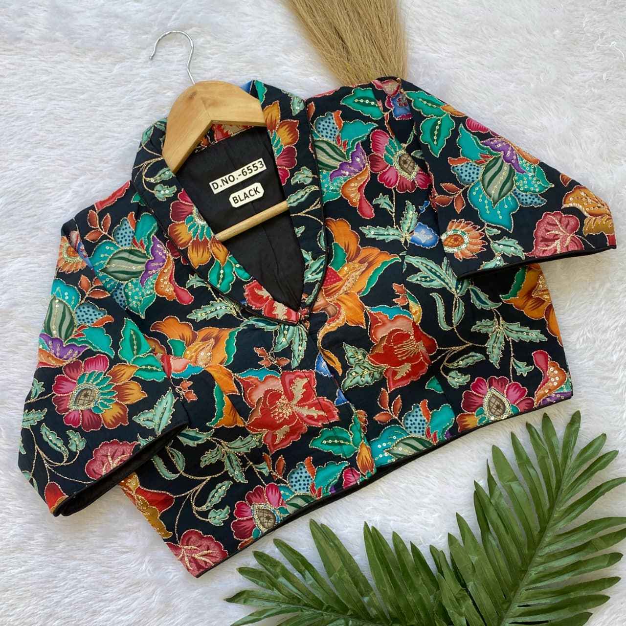 Buy Crepe Viscose Pojisan Blouse Near Me – BlouseLine BL 6553