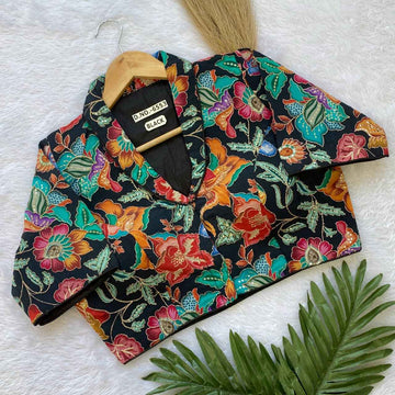 Buy Crepe Viscose Pojisan Blouse Near Me – BlouseLine BL 6553