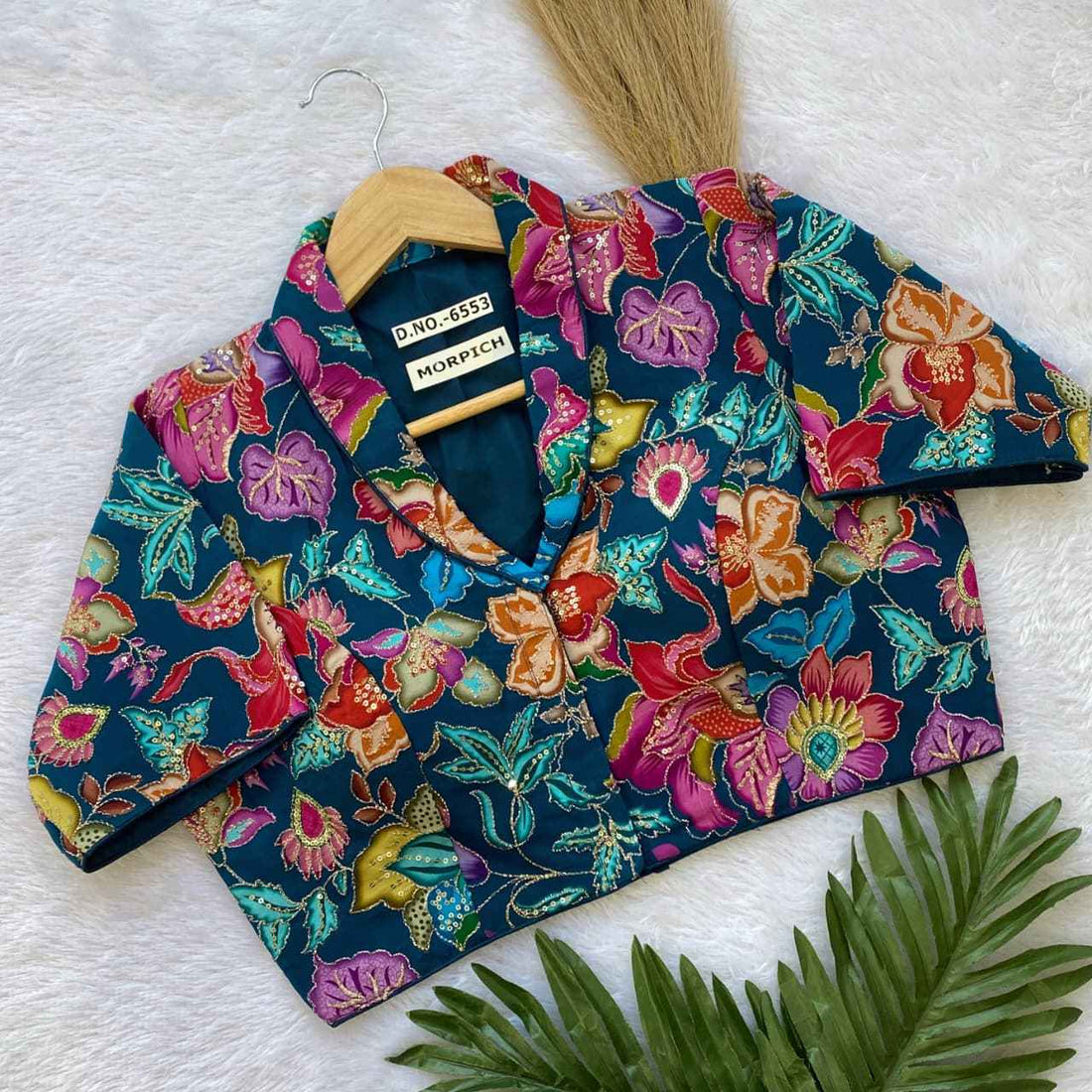 Buy Crepe Viscose Pojisan Blouse Near Me – BlouseLine BL 6553