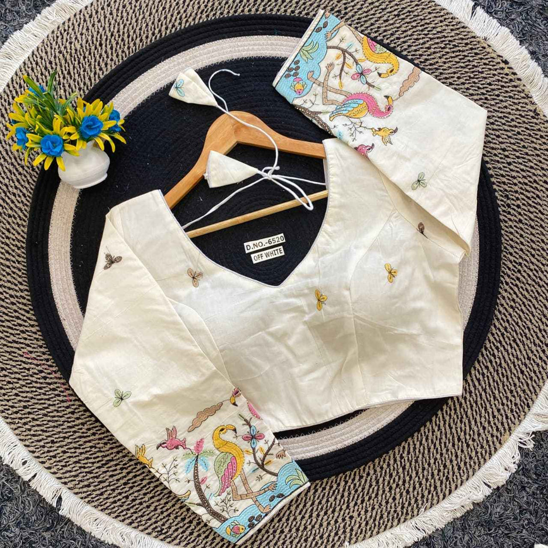 Buy Embroidery Khadi Blouse Wholesaler – BlouseLine BL 6520