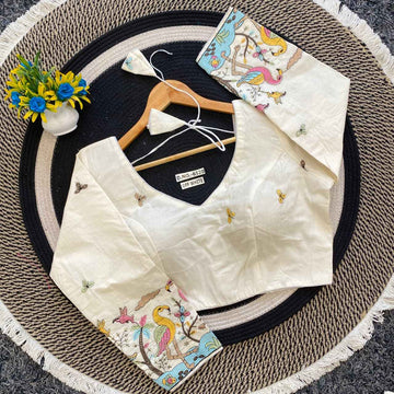 Buy Embroidery Khadi Blouse Wholesaler – BlouseLine BL 6520