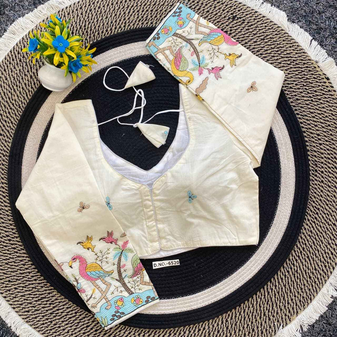 Buy Embroidery Khadi Blouse Wholesaler – BlouseLine BL 6520