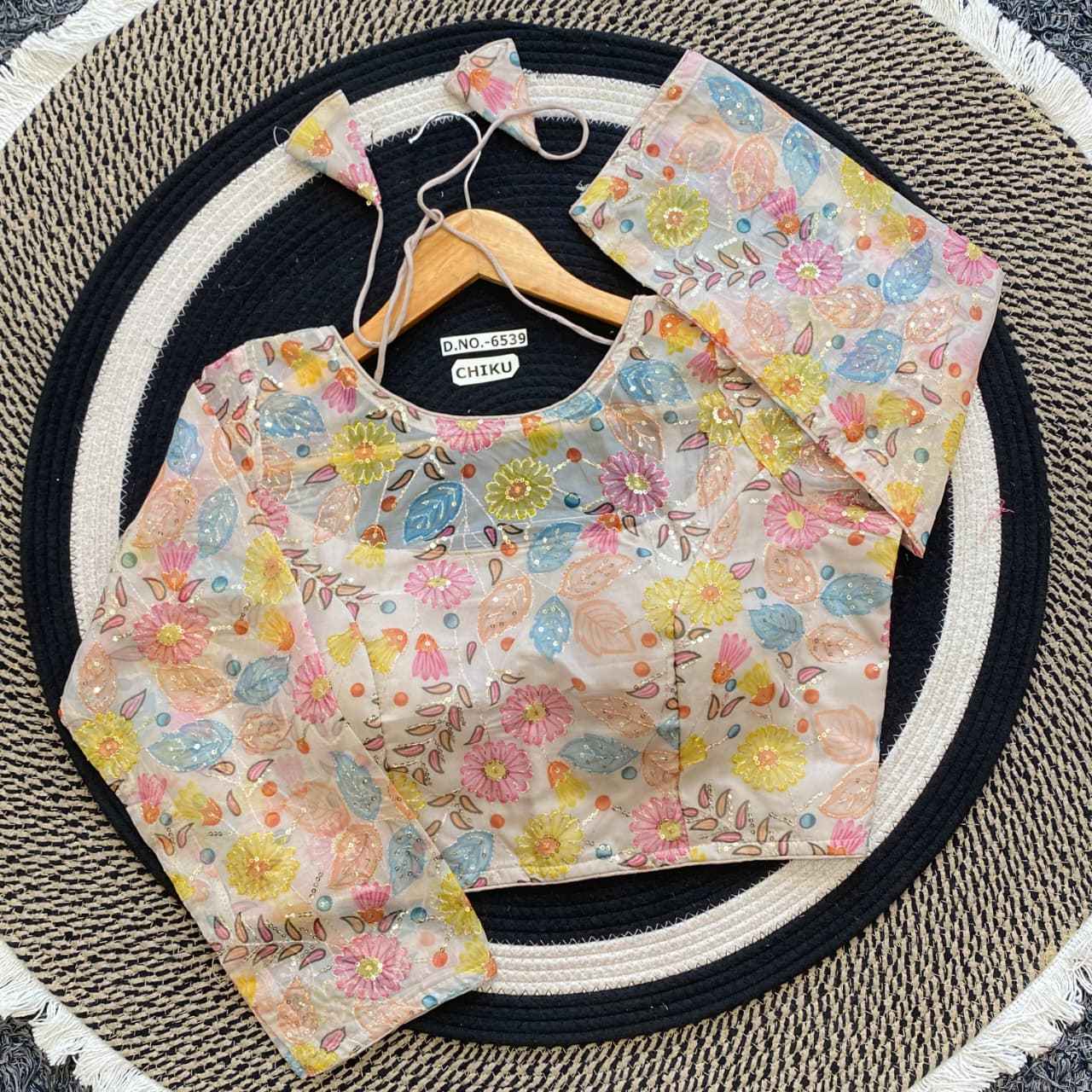 Buy Organza Blouse Designs Latest – BlouseLine BL 6539