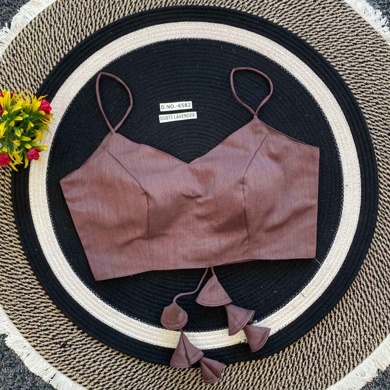 Buy Slub Silk Blouse Online at BlouseLine Surat BL 6582