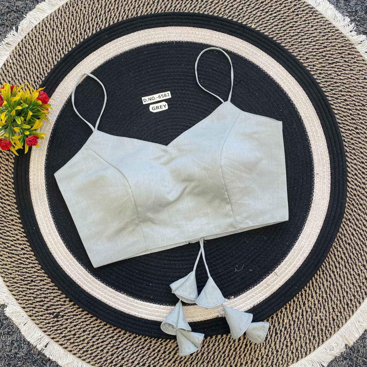 Buy Slub Silk Blouse Online at BlouseLine Surat BL 6582