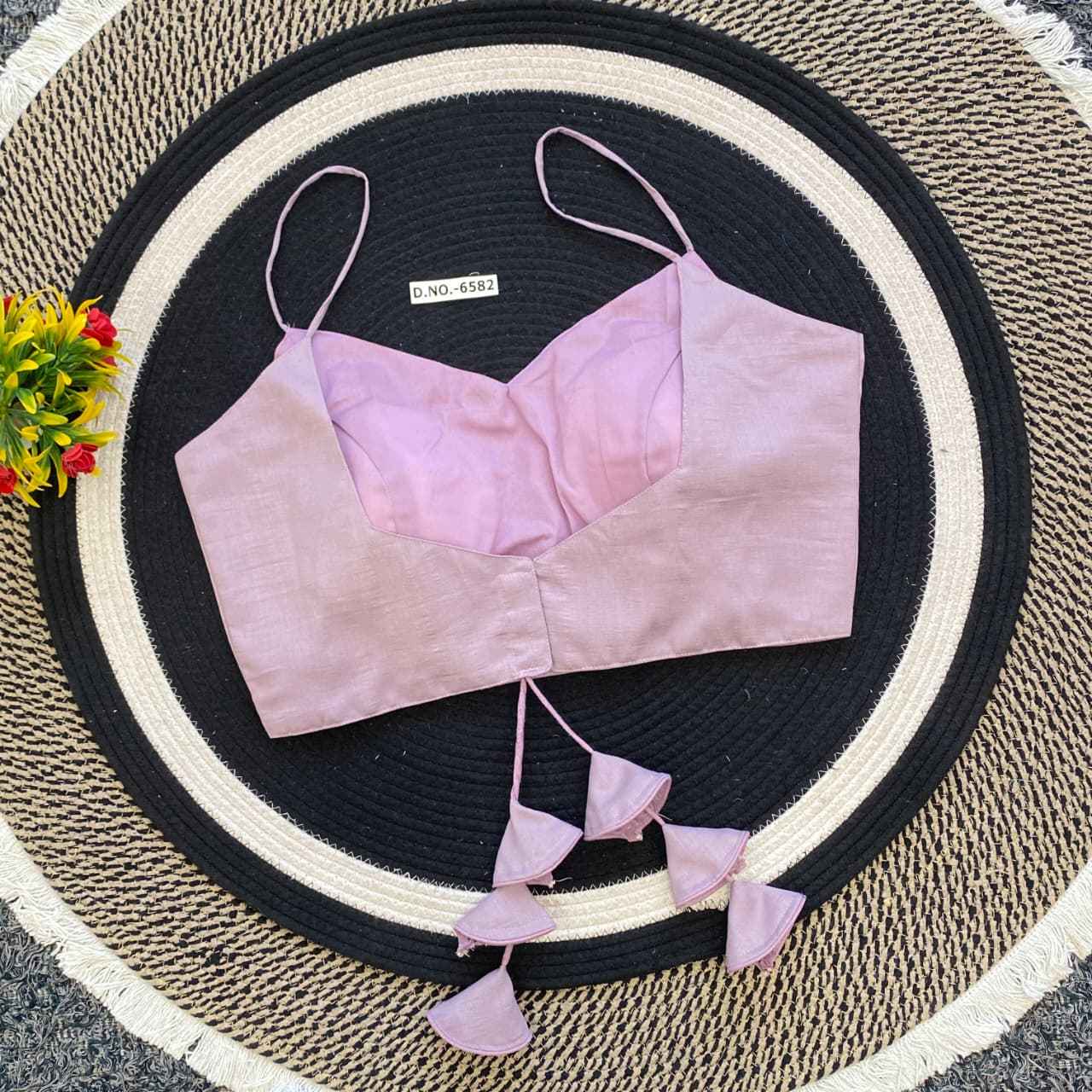 Buy Slub Silk Blouse Online at BlouseLine Surat BL 6582