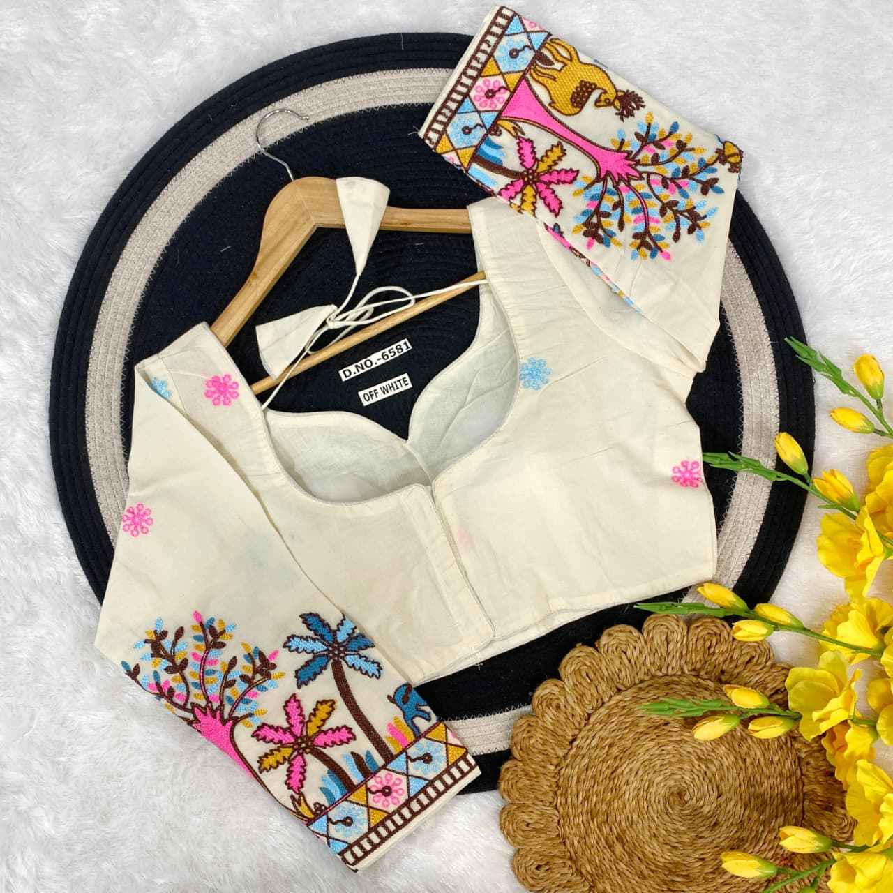 Wholesale Designer Khadi Cotton Blouse Surat – BlouseLine BL 6581