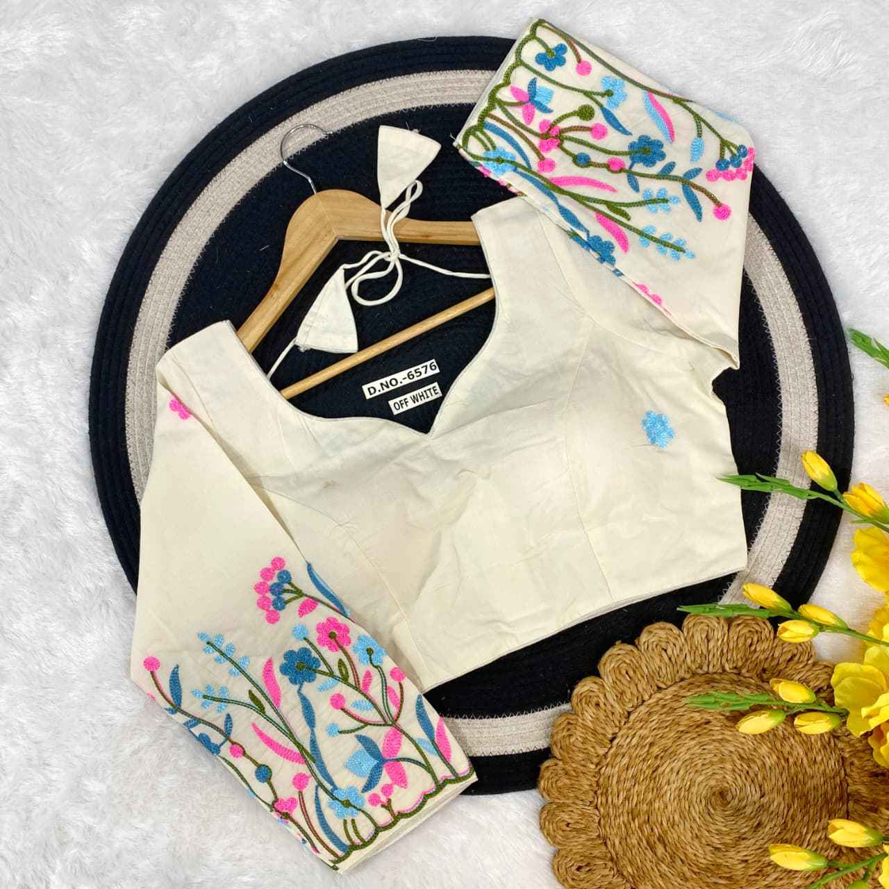 New Collection Khadi Cotton Blouse Manufacturer – BlouseLine BL 6576