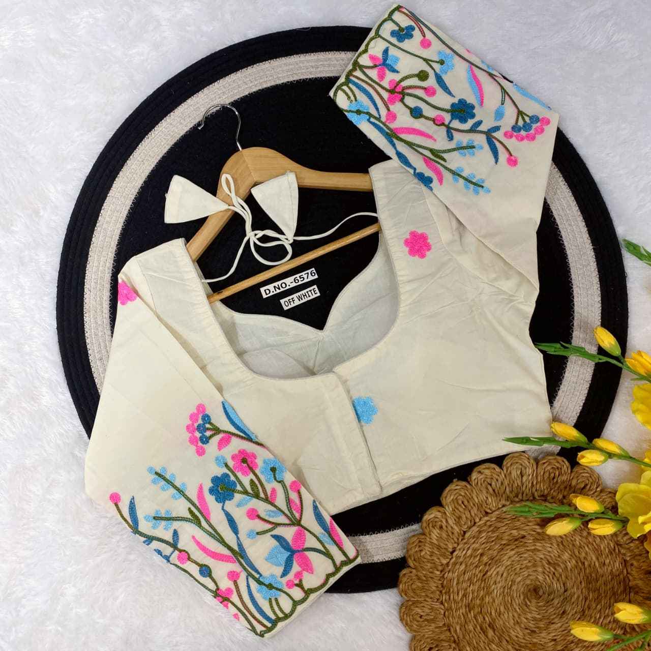 New Collection Khadi Cotton Blouse Manufacturer – BlouseLine BL 6576