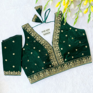 Buy Fendy Silk Embroidery Blouse Online – BlouseLine BL 6547