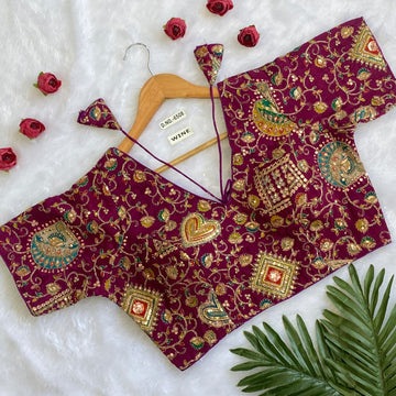 Buy Crepe Viscose Position Print Blouse Near Me – Blouseline BL 6508