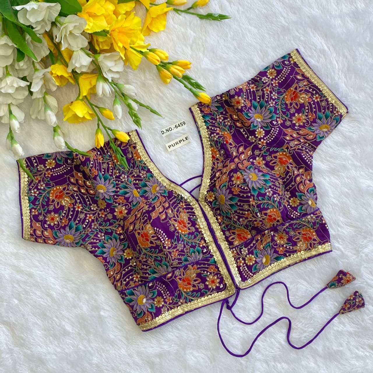 Crepe Viscose Position Print Blouse – Buy Direct Factory from BlouseLine BL 6459