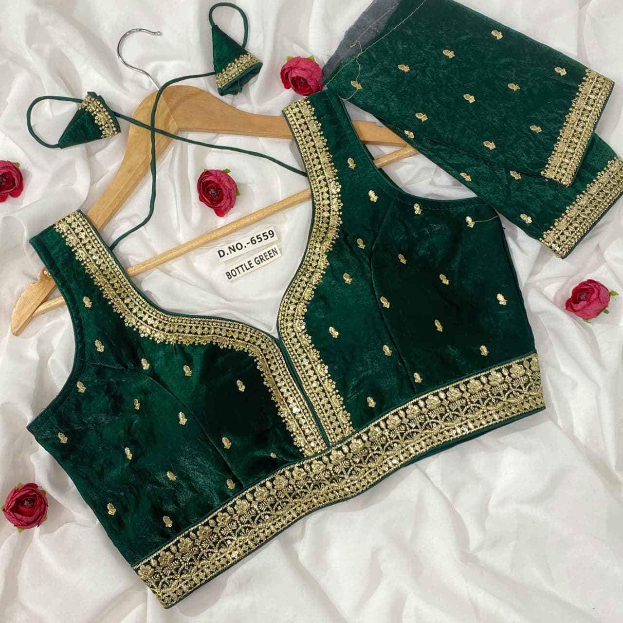 Trendy Fendy Silk Embroidery Blouse Supplier – BlouseLine BL 6559