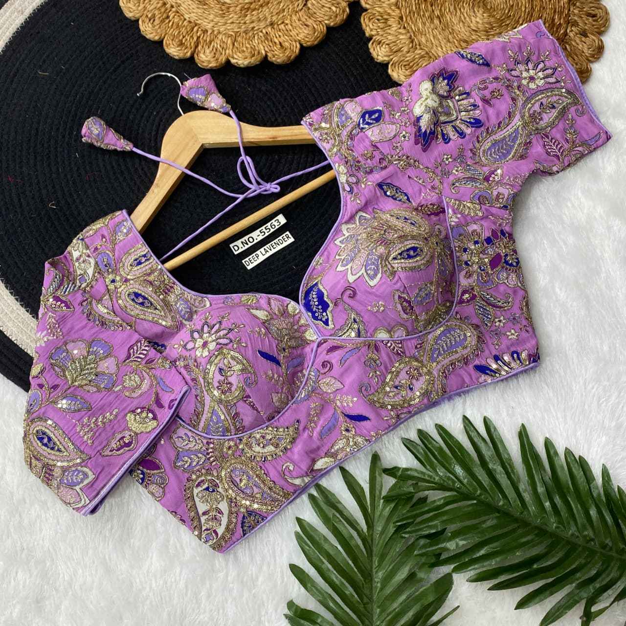 Fancy Crepe Viscose Position Print Blouse Online – BlouseLine BL 5563