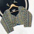 Apple Cut Natural Crepe Viscose Blouse | Sequin & Thread Zari Embroidery Blouse - BL 6584
