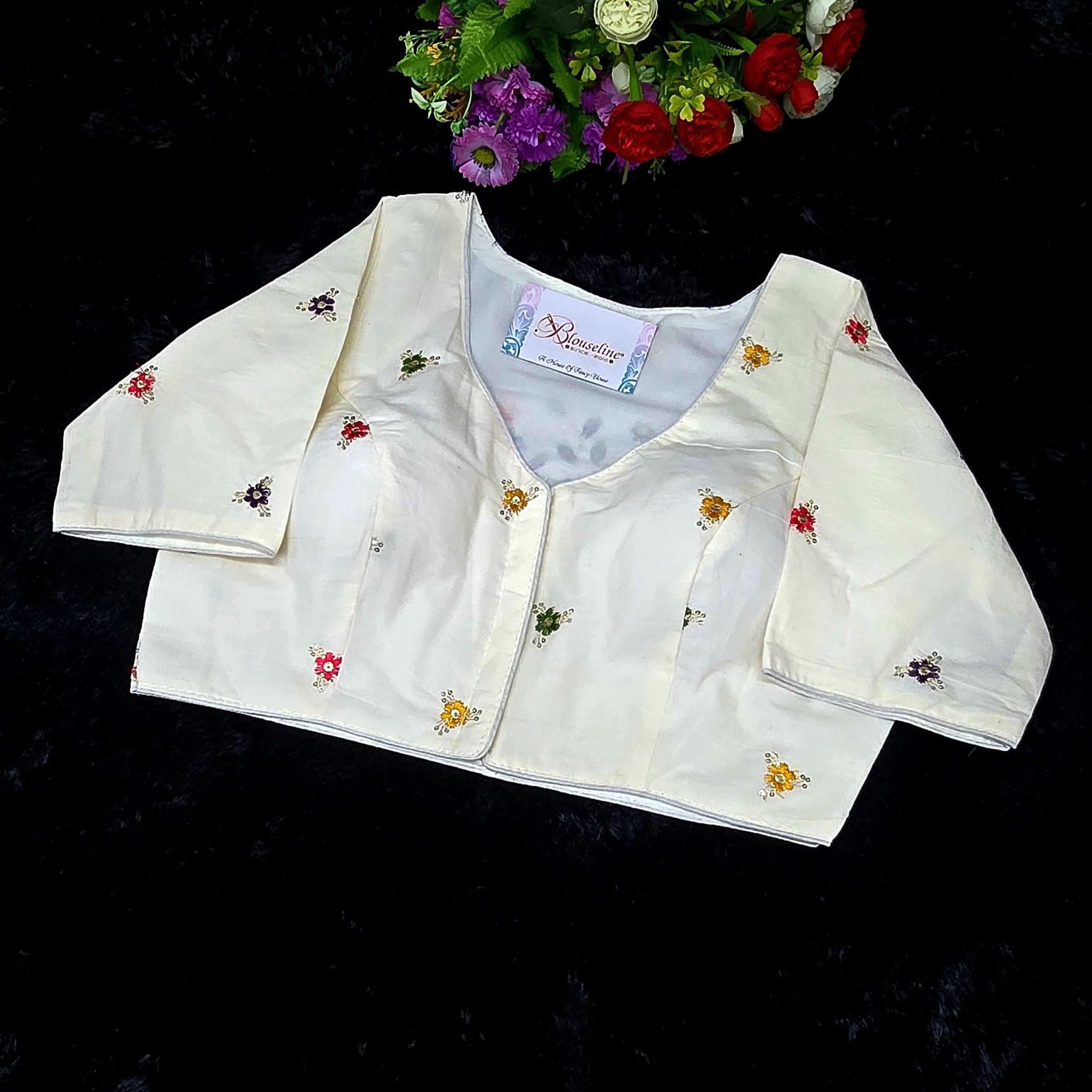 Designer Khadi Embroidery Blouse Manufacturer in Surat