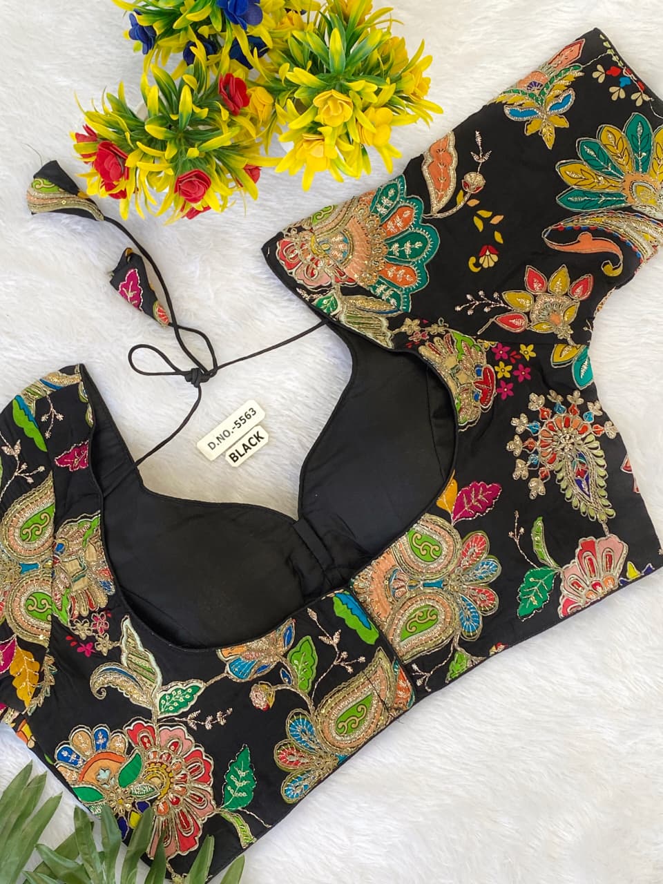 Fancy Crepe Viscose Position Print Blouse Supplier in Surat – BlouseLine BL 5563