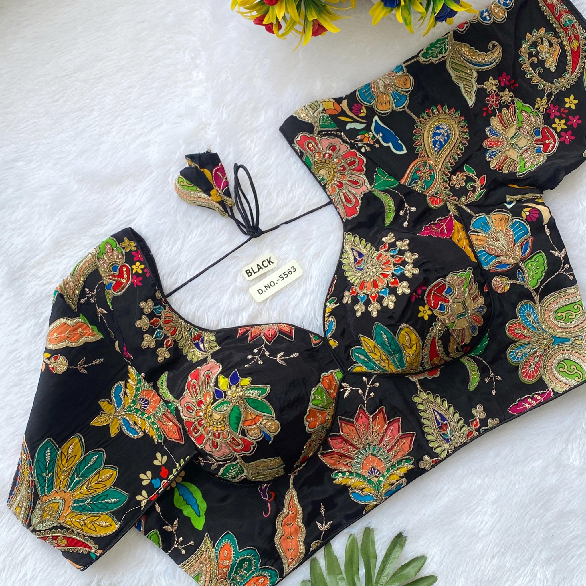 Fancy Crepe Viscose Position Print Blouse Supplier in Surat – BlouseLine BL 5563